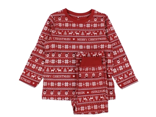 Name It jester red merry christmas pyjamas (voksen)